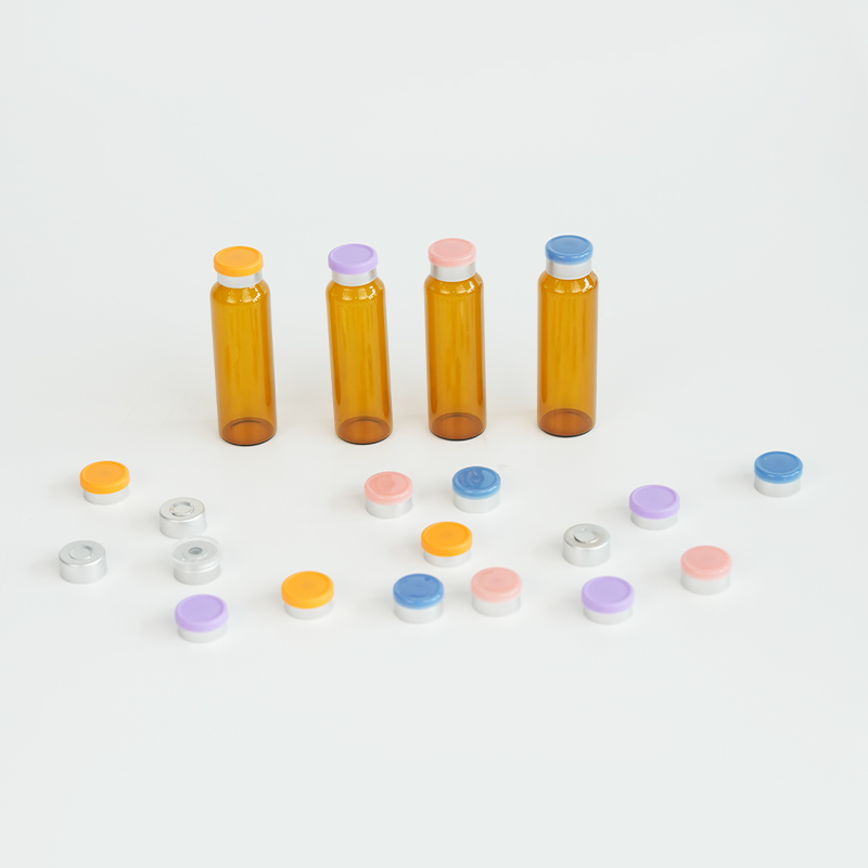 Amber glass oral liquid vial with crimp finish