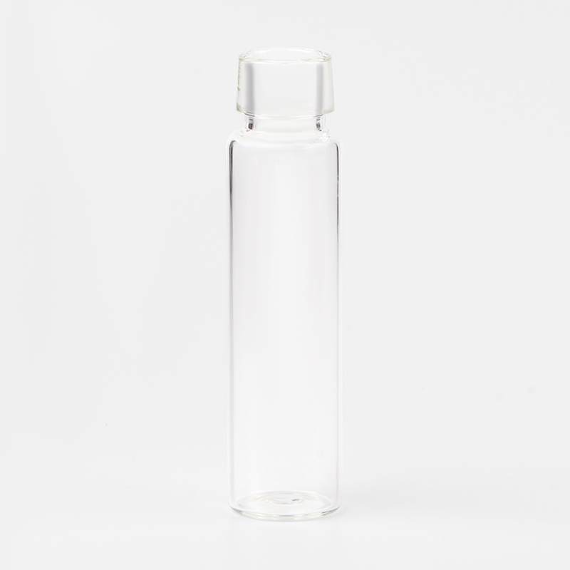 Clear glass oral liquid vial with crimp finish