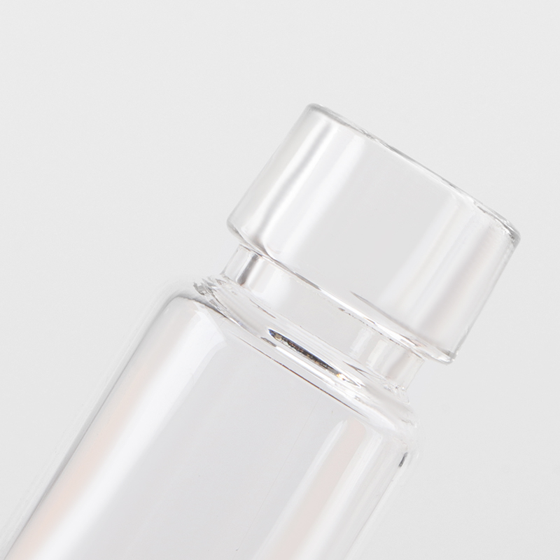 Clear glass oral liquid vial with crimp finish