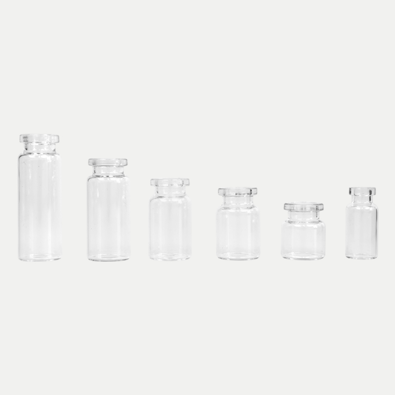 Clear glass vial