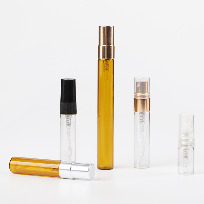 Amber mini glass spray bottles Amber mini glass spray bottles