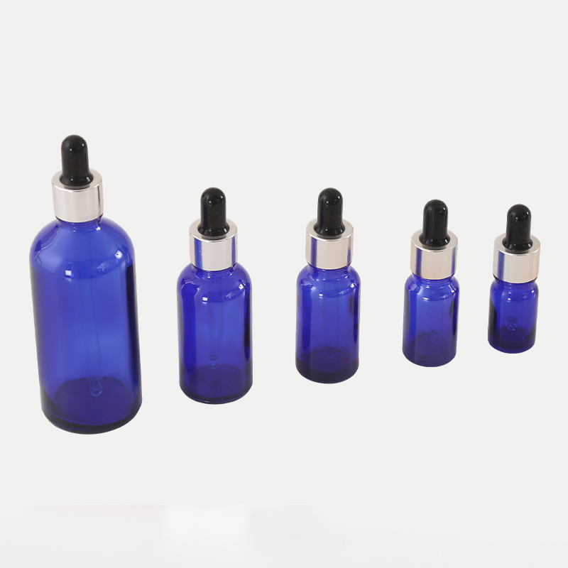 Blue glass essential oil bottle Blue glass essential oil bottle