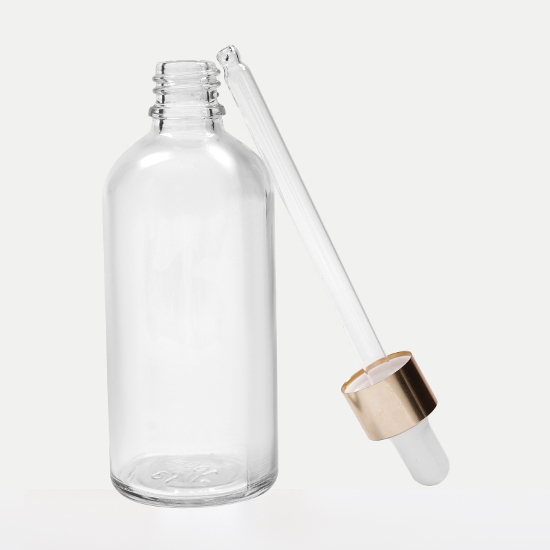 Clear glass essential oil bottle Clear glass essential oil bottle
