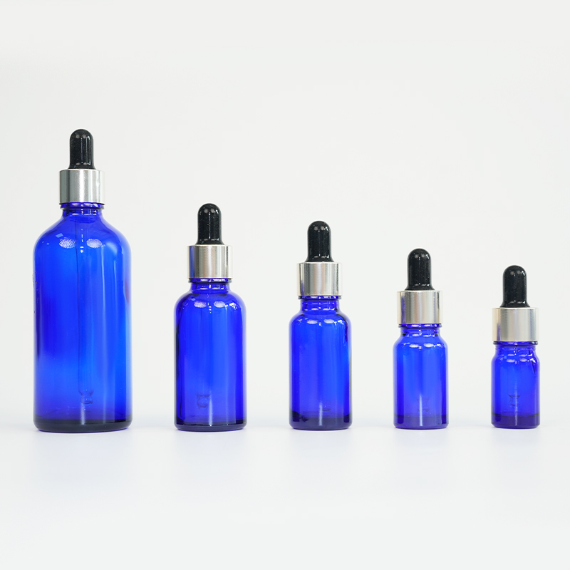 Blue glass essential oil bottle Blue glass essential oil bottle