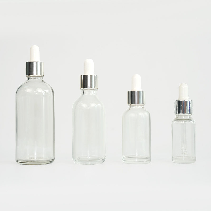 Clear glass essential oil bottle Clear glass essential oil bottle