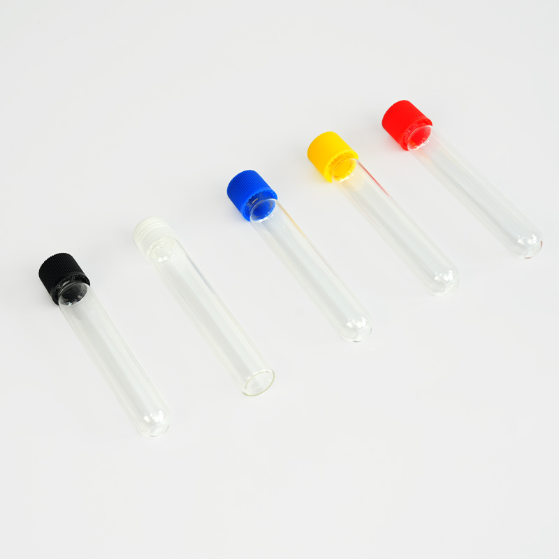 Clear glass tubular vial