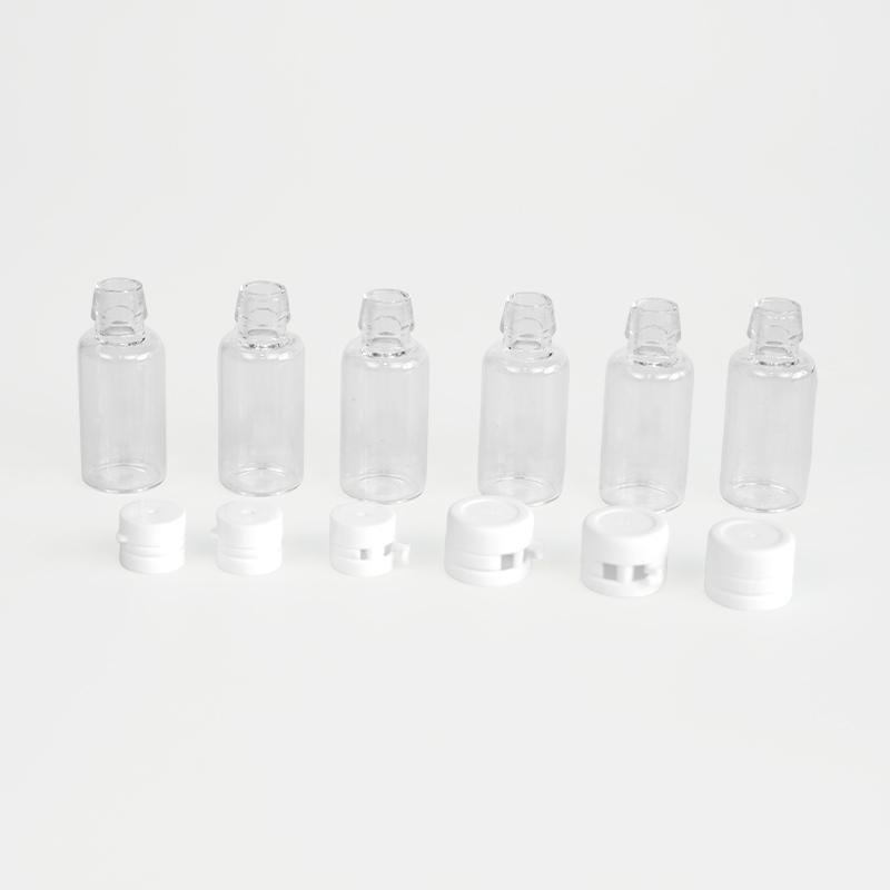 Clear glass tubular vial