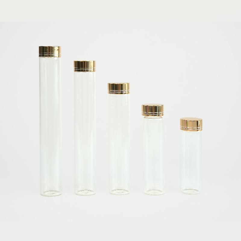 Clear glass tubular vial