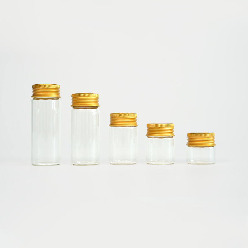 Clear glass tubular vial