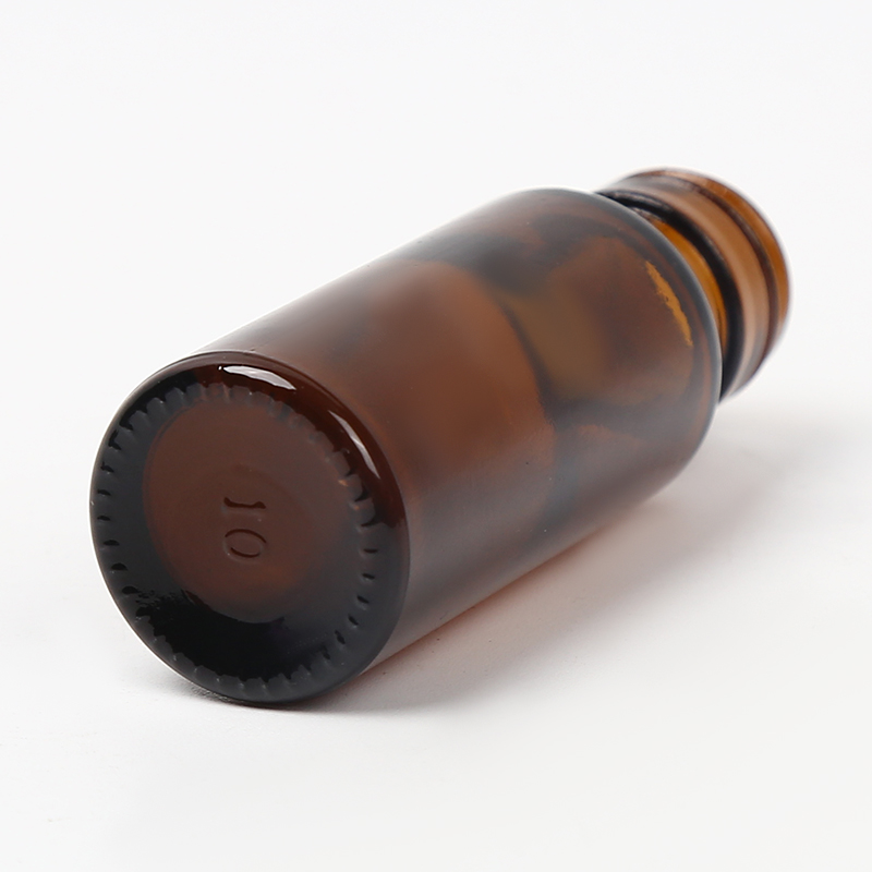 Amber glass screw-neck oral liquid bottle